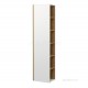 Шкаф-колонна Акватон (Aquaton) Сканди с зеркалом белый, дуб рустикальный 1A253403SDZ90