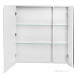 Зеркальный шкаф Акватон (Aquaton) Нортон 80 белый 1A249202NT010