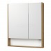 Зеркальный шкаф Акватон (Aquaton) Сканди 70 белый, дуб рустикальный 1A252202SDZ90