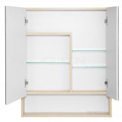 Зеркальный шкаф Акватон (Aquaton) Сканди 70 белый, дуб верона 1A252202SDB20