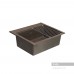 Мойка для кухни из литого мрамора Акватон (Aquaton) Делия 60 прямоугольная кофе 1A715232LD280