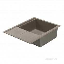 Мойка для кухни из литого мрамора Акватон (Aquaton) Делия 65 серый шёлк 1A718632DE250