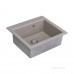 Мойка для кухни из литого мрамора Акватон (Aquaton) Линеа 58 серый шёлк 1A733032LW250