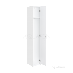 Шкаф-колонна Акватон (Aquaton) Лондри белая, узкая 1A260603LH010