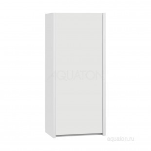 Шкаф одностворчатый Акватон (Aquaton) Сканди белый матовый, белый глянец 1A255003SD010