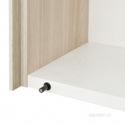 Шкаф одностворчатый Акватон (Aquaton) Асти белый, ясень шимо 1A262903AX010
