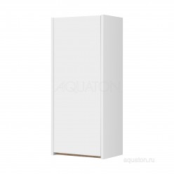 Шкаф одностворчатый Акватон (Aquaton) Марти белый глянец, дуб эндгрейн 1A270203MY010