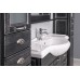 Мебель для ванной Акватон Жерона 85 цвет чёрный с серебряной патиной